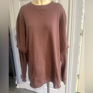 Urban Outfitters Men's Dusty Rose Crewneck Sweater